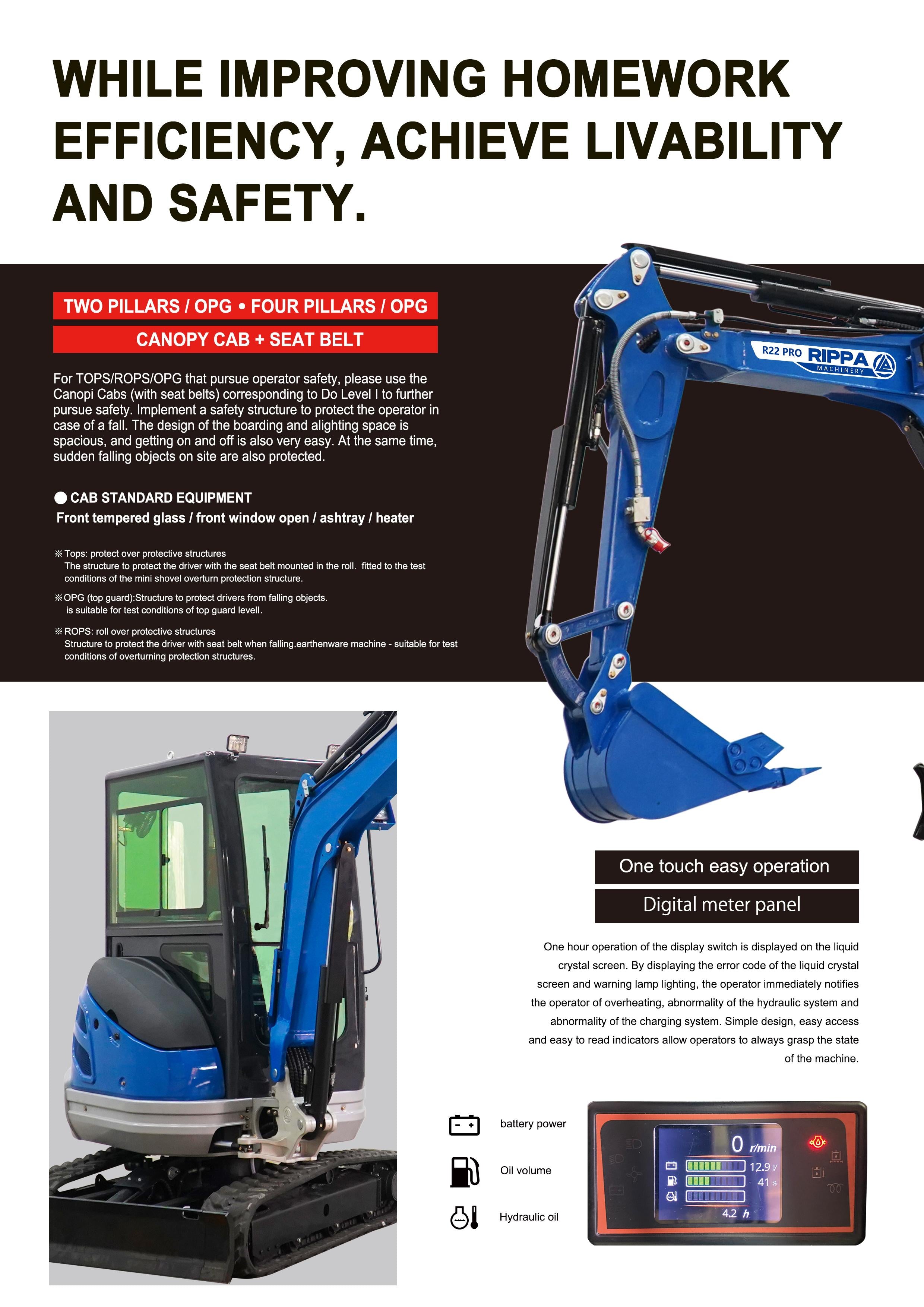 R22 PRO Mini Excavator